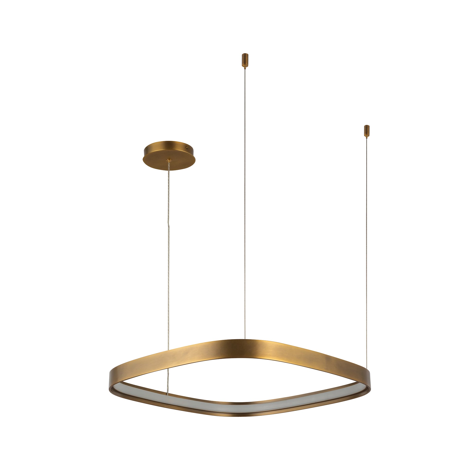 Yukon 19-in Brass Pendant