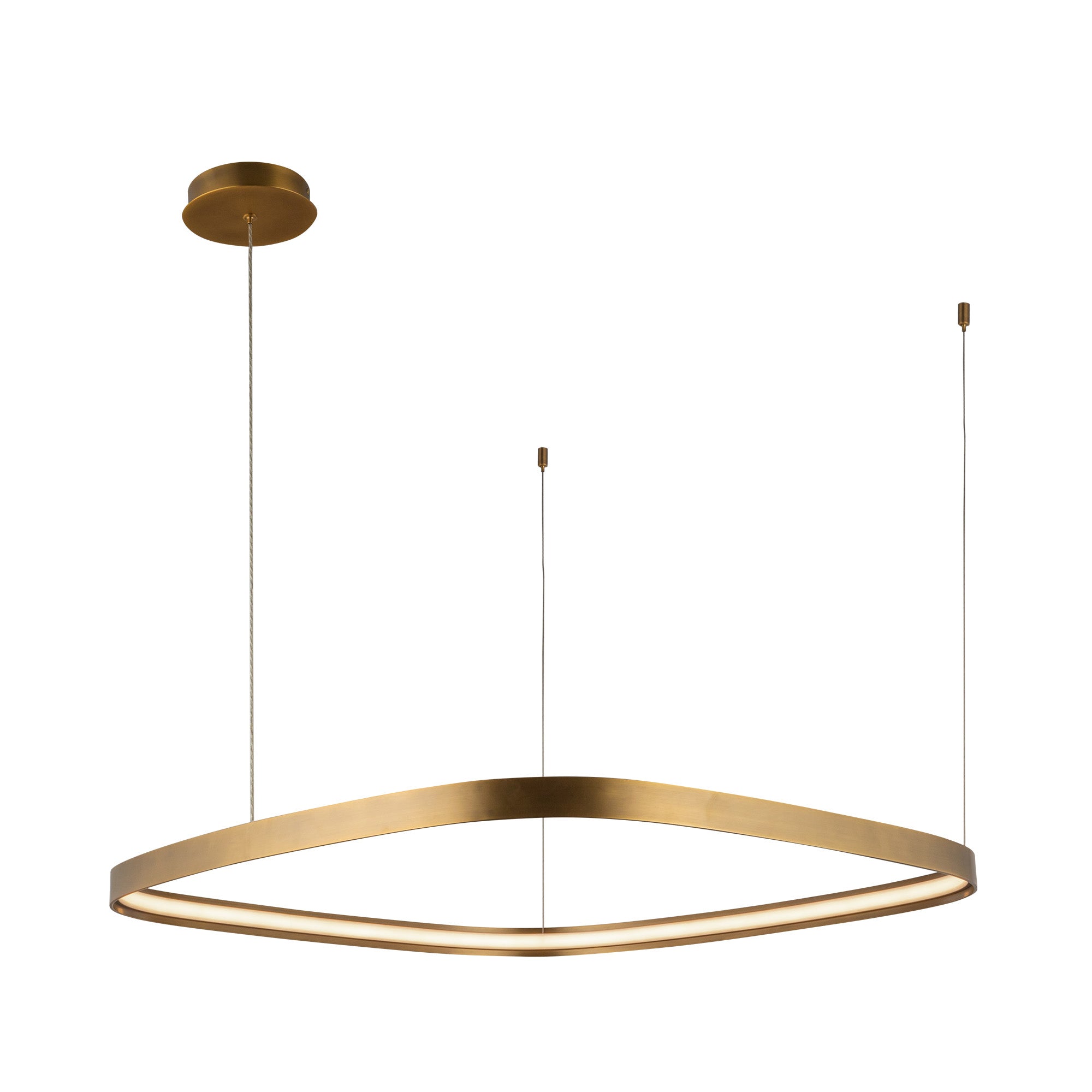 Yukon 31-in Brass Pendant