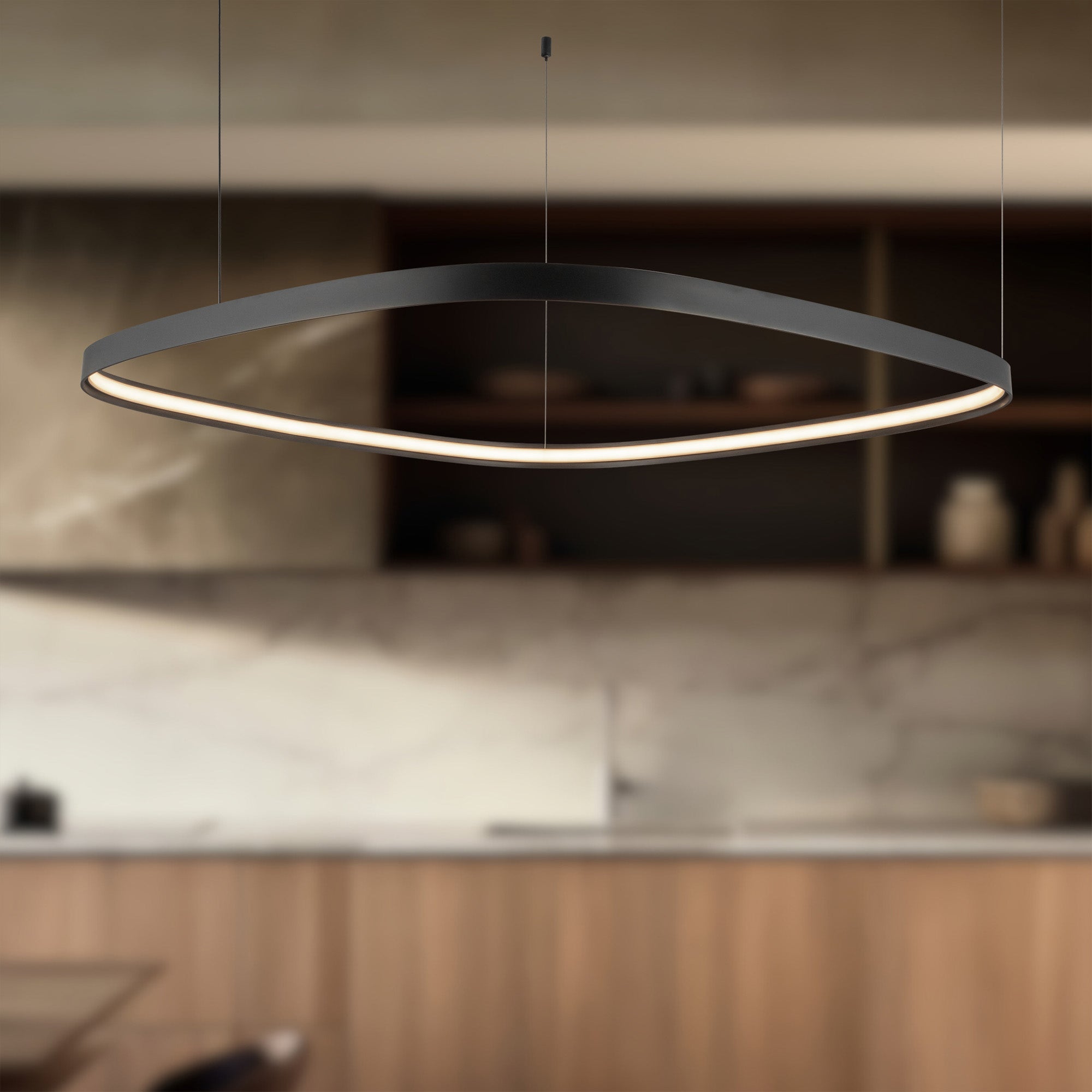 Yukon 40-in Brass Pendant