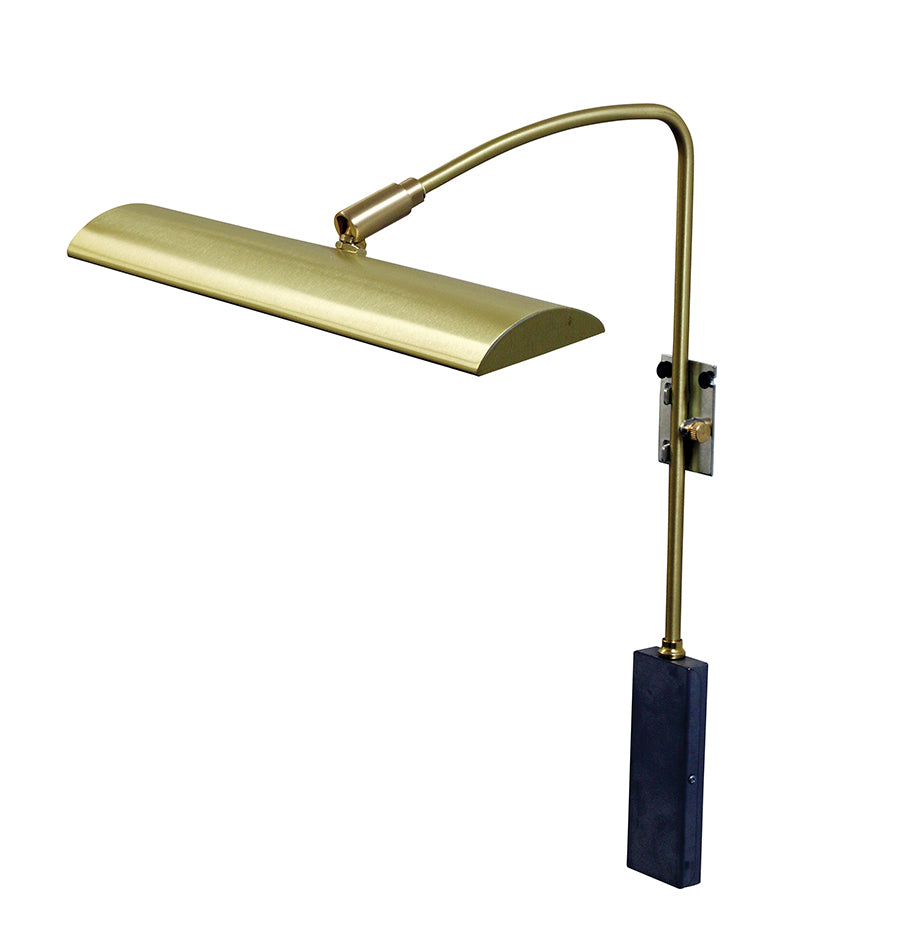 12-inch Zenith Satin Brass Plug-In Picture Light