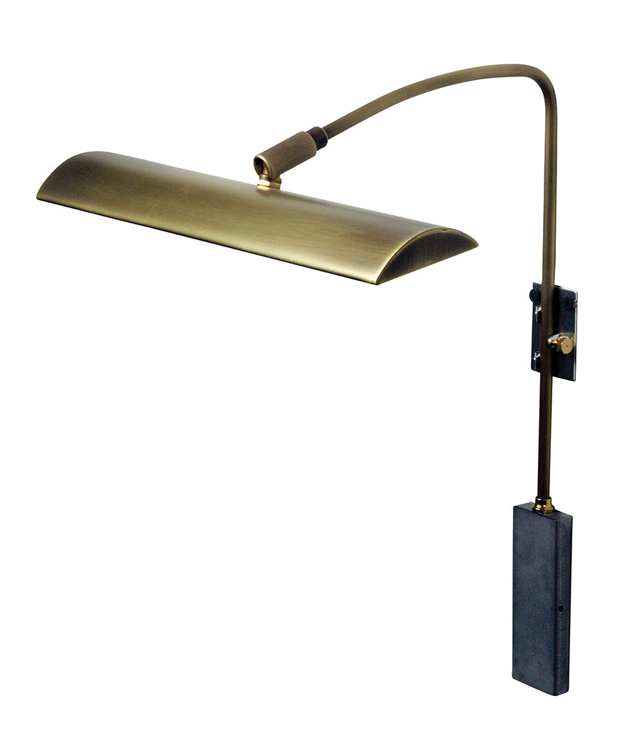 12-inch Zenith Antique Brass Plug-In Picture Light