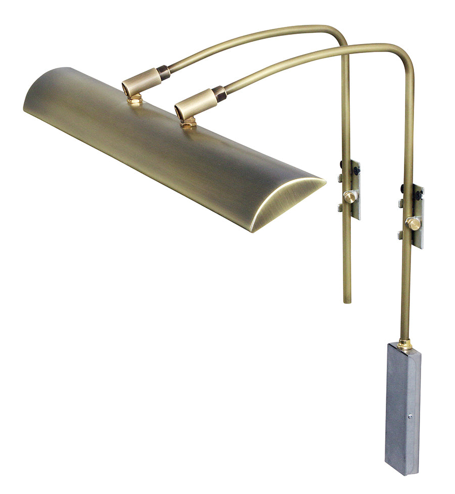 24-inch Zenith Antique Brass Plug-In Picture Light