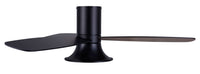 52 Inch 1 Light LED Indoor Outdoor Black Ceiling Fan with Remote