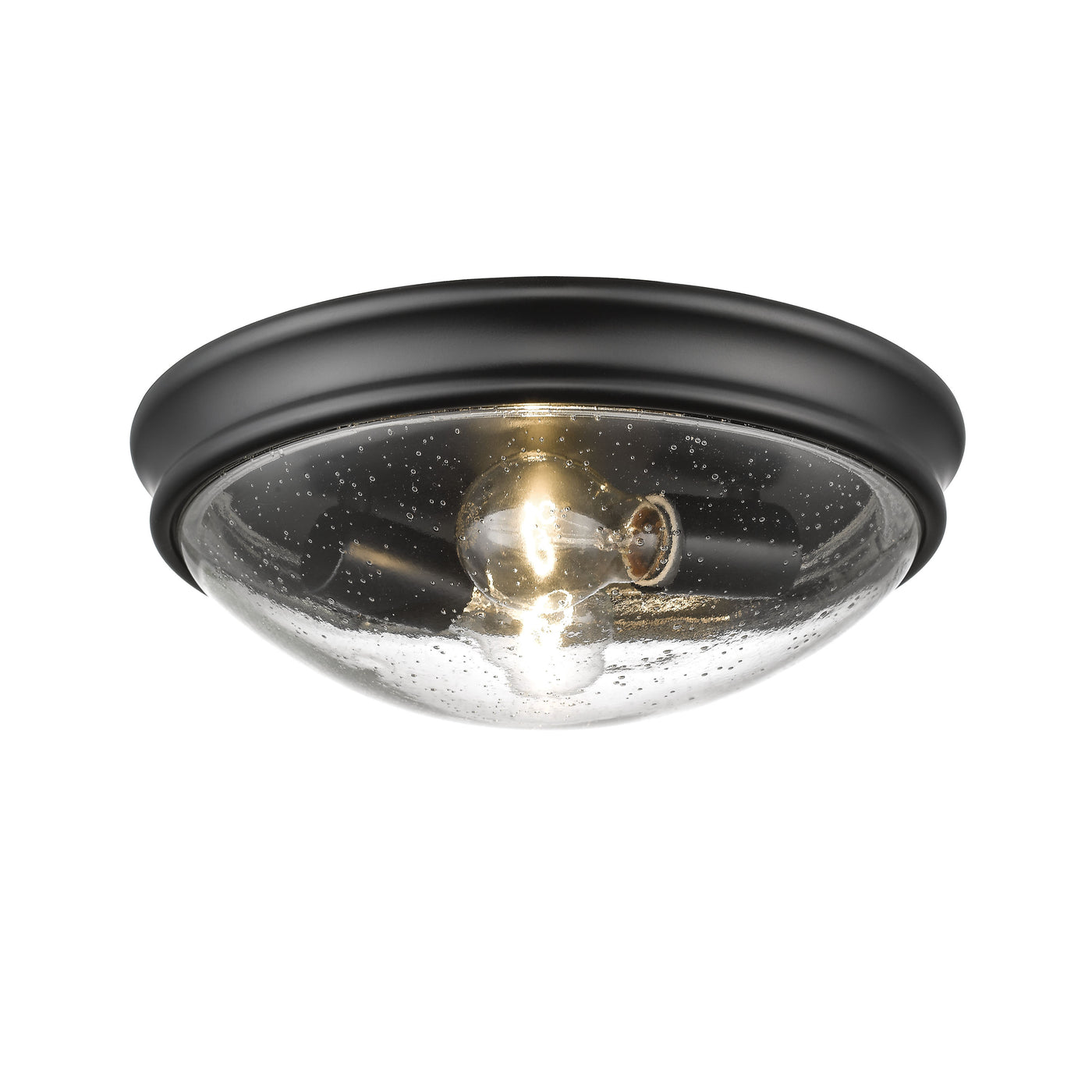 5'' Belforge Matte Black 2 Light Flush Mount