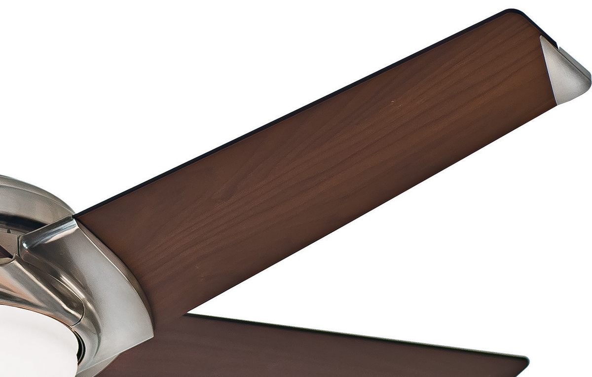 Casablanca 54 inch Stealth Brushed Nickel Ceiling Fan with LED Light Kit and Handheld Remote