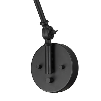 10'' Edward Matte Black 1 Light Swing Arm Sconce