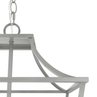 Laurel Ridge 15-inch 4-light Brushed Nickel Lantern Pendant