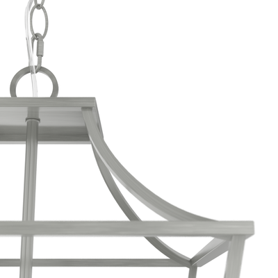 Laurel Ridge 15-inch 4-light Brushed Nickel Lantern Pendant