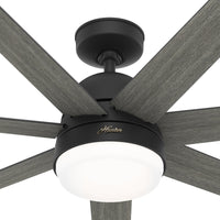 60 inch Phenomenon Wi-Fi ENERGY STAR® Matte Black Ceiling Fan with LED Light Kit and Wall Control