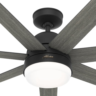 60 inch Phenomenon Wi-Fi ENERGY STAR® Matte Black Ceiling Fan with LED Light Kit and Wall Control