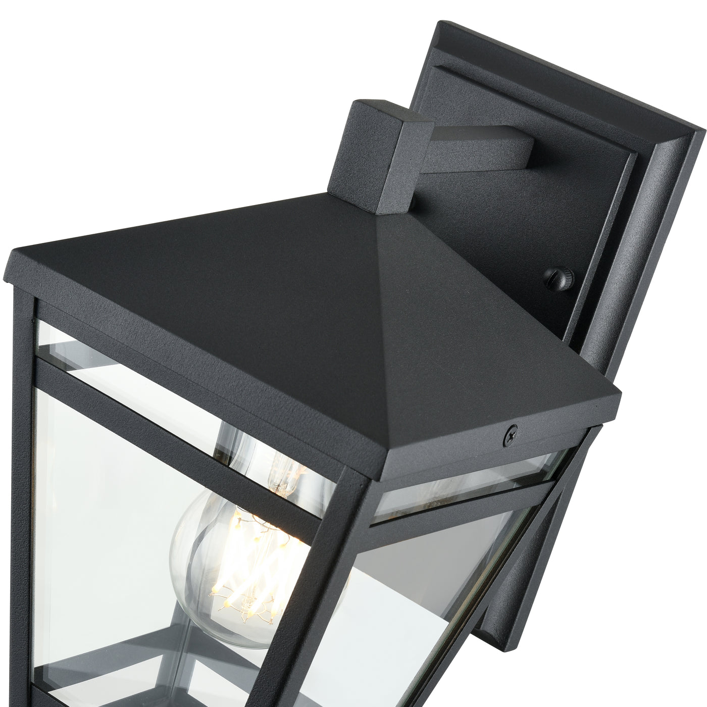 6'' Seager Textured Black 1 Light Wall Sconce