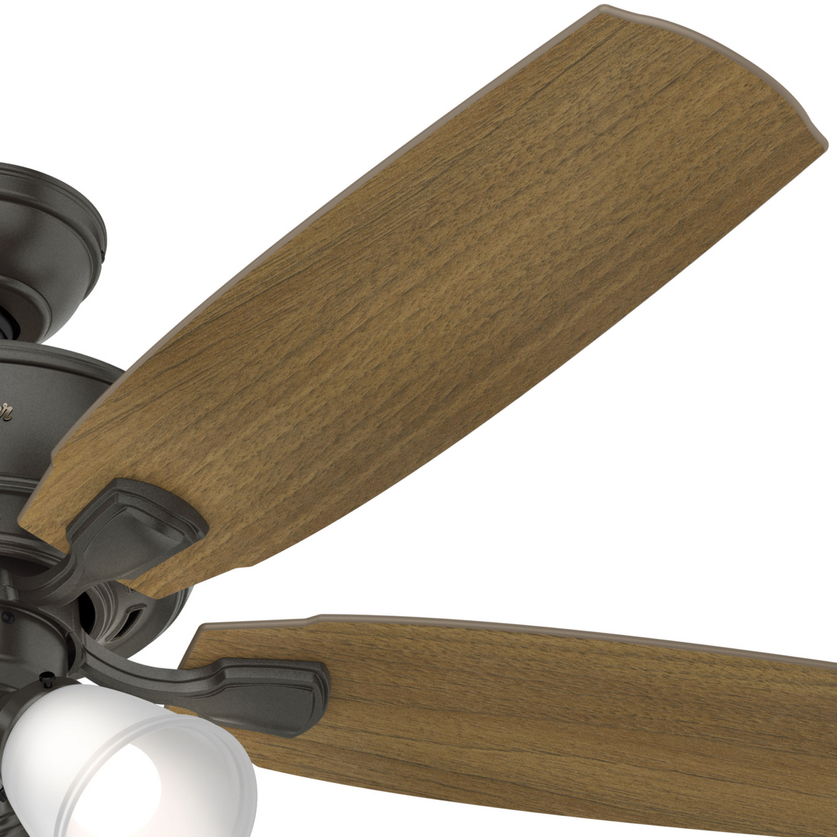52 inch Amberlin Noble Bronze Ceiling Fan with LED Light Kit and Pull Chain