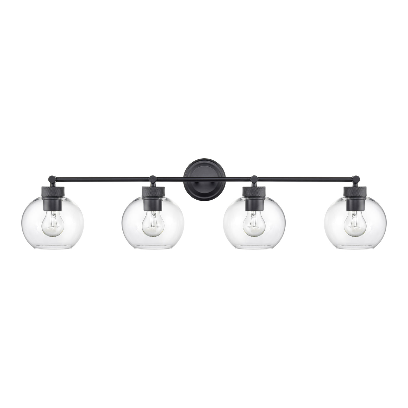 35'' Jonatan Matte Black 4 Light Bath Vanity