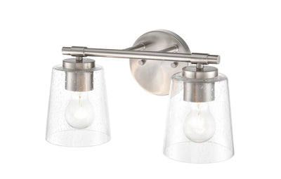 15''  Brushed Nickel 2 Light Bath Vanity