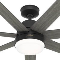 70 inch Phenomenon Wi-Fi ENERGY STAR® Matte Black Ceiling Fan with LED Light Kit and Wall Control
