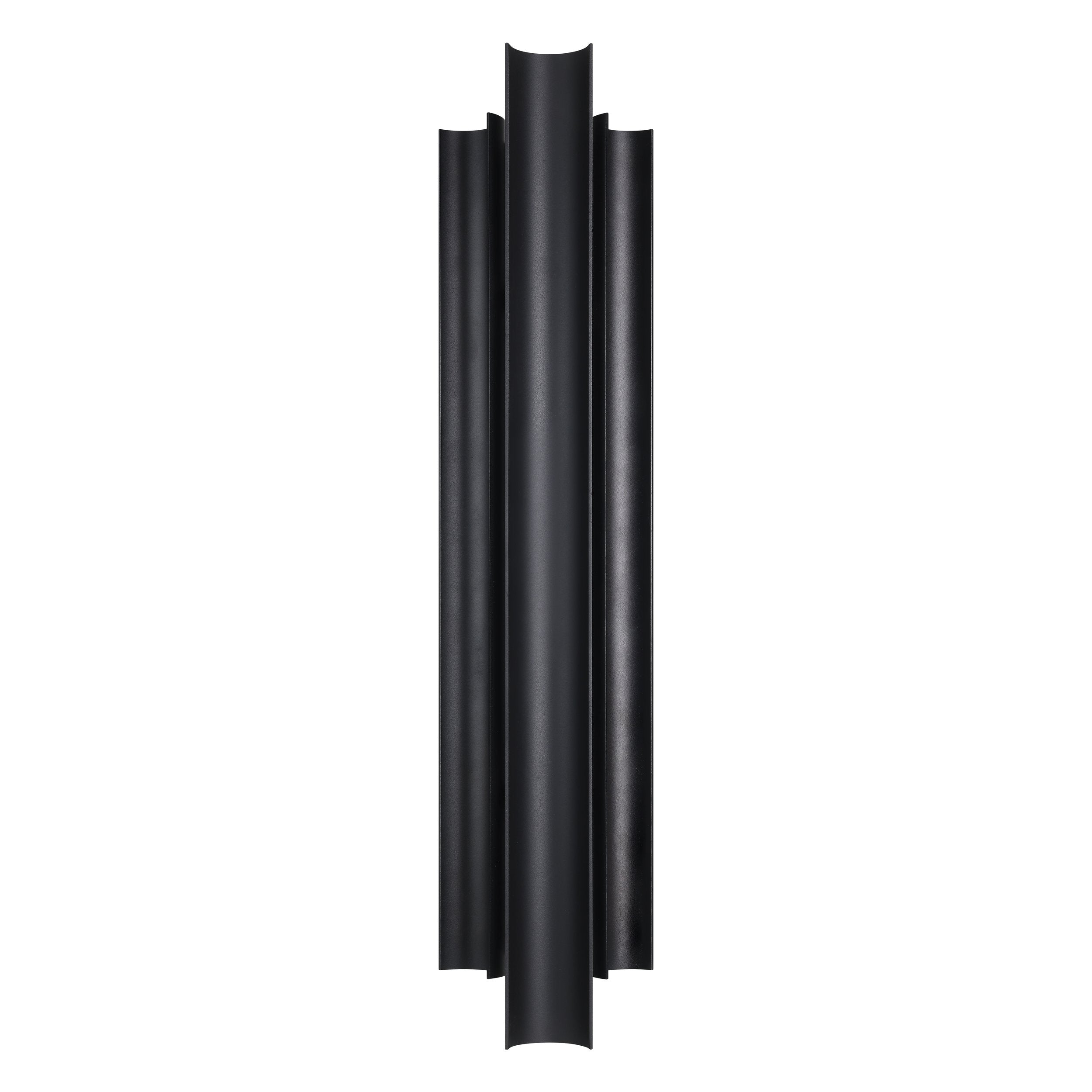 Kestrel 30-inch 3-light Textured Black 5CCT LED Exterior Wall Sconce