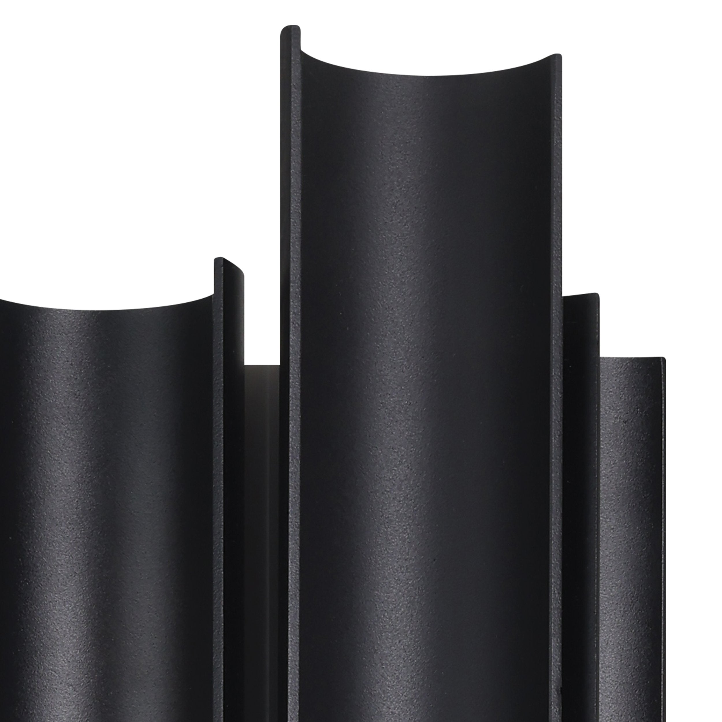 Kestrel 30-inch 3-light Textured Black 5CCT LED Exterior Wall Sconce