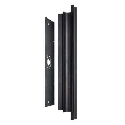 Kestrel 30-inch 3-light Textured Black 5CCT LED Exterior Wall Sconce