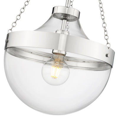 23.5'' Clarra Polished Nickel 1 Light Pendant