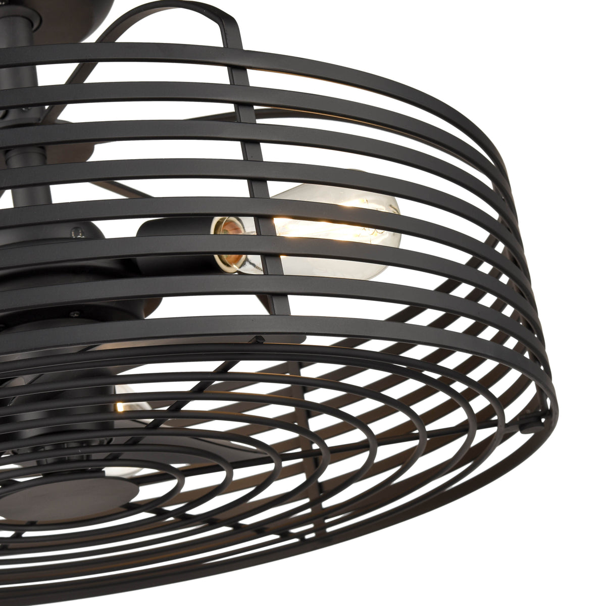 23.5''  Blades Matte Black  Indoor DC Fandelier With Wall Control