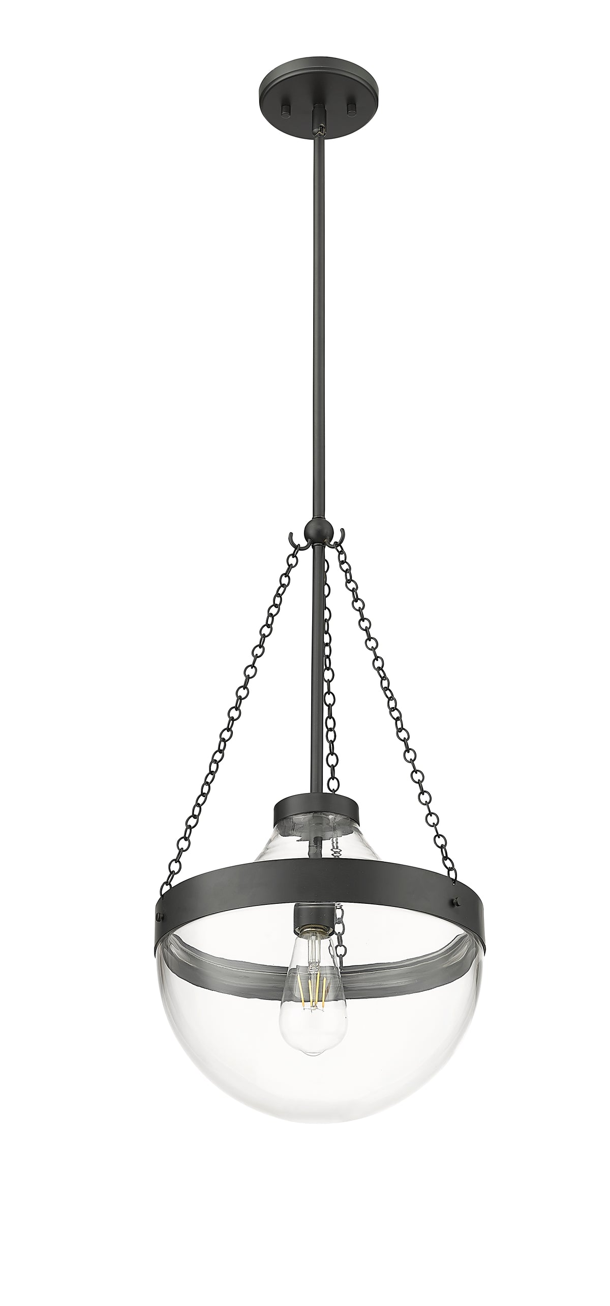 23.5'' Clarra Matte Black 1 Light Pendant