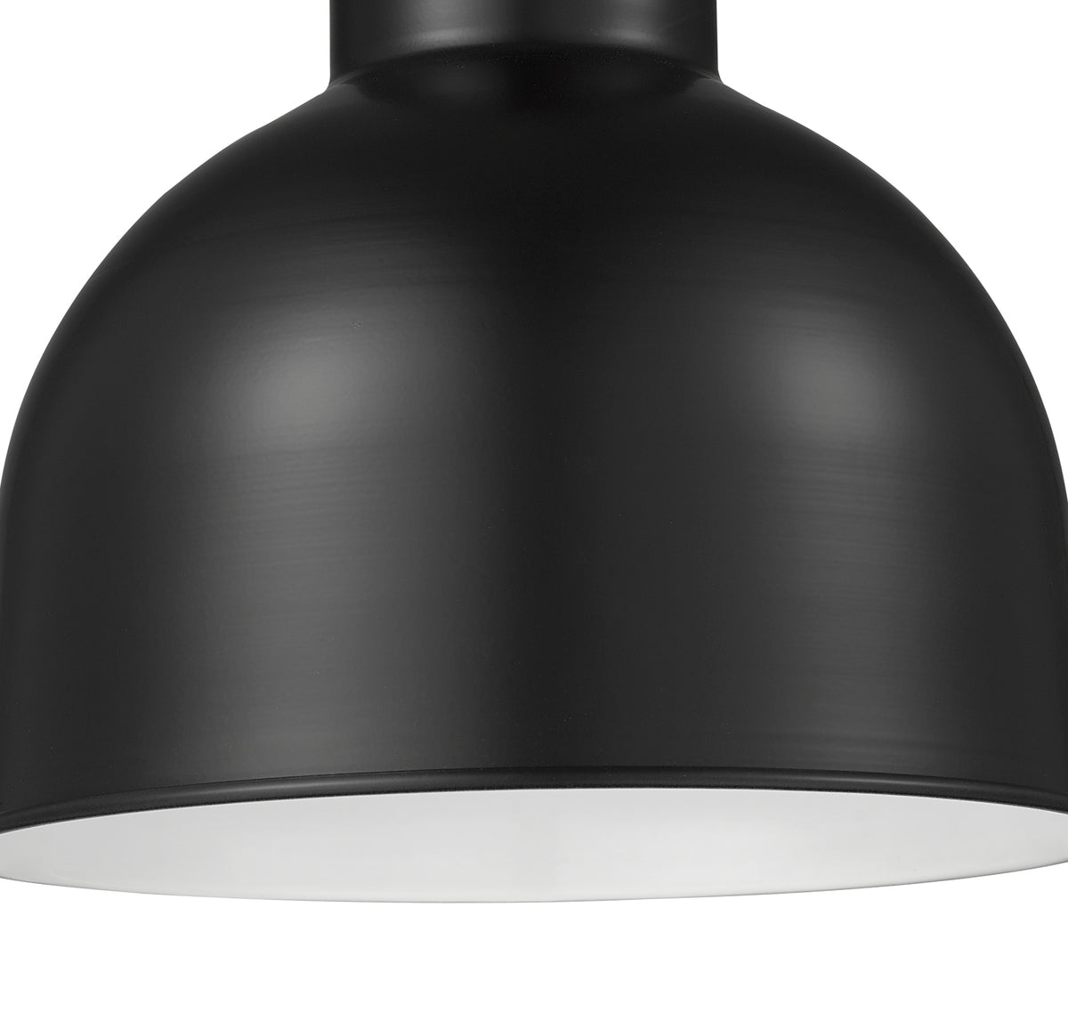 10'' Satin Black Metal R Series Deep Bowl Shade