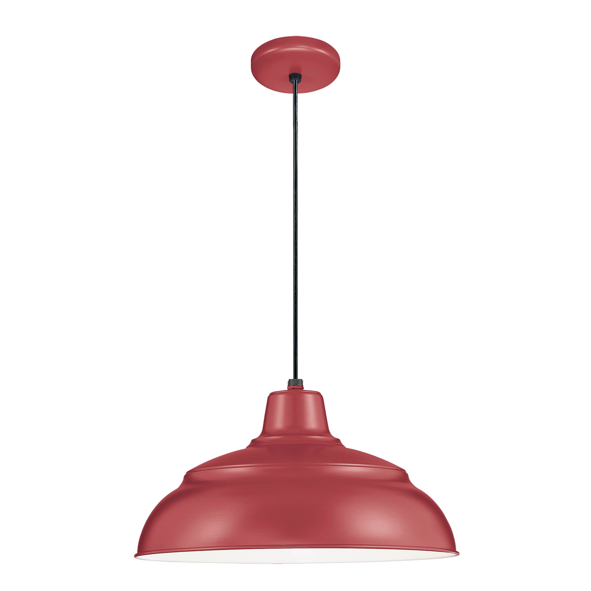 9'' R Series Satin Red 1 Light Pendant