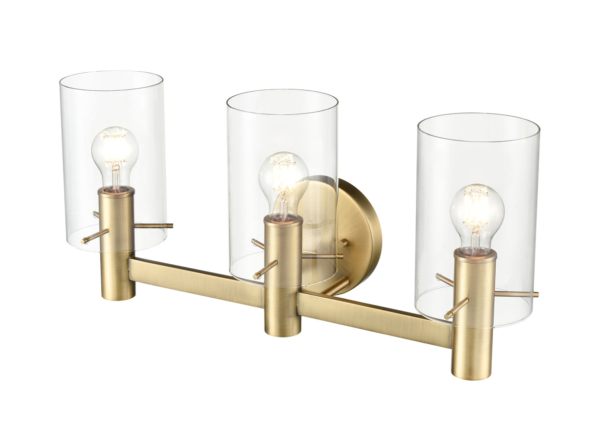 24'' Apolla Vintage Brass 3 Light Bath Vanity