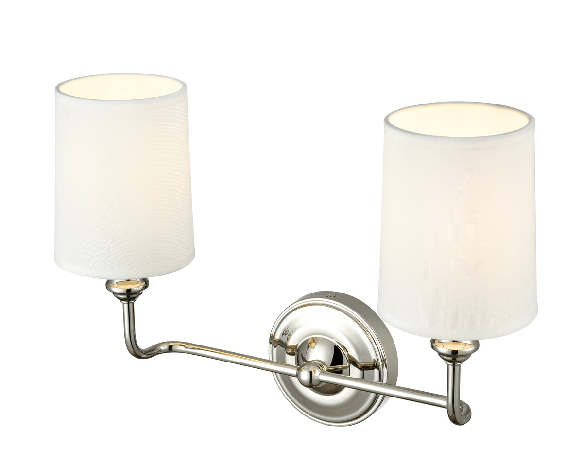 15.25'' Leena Polished Nickel 2 Light Bath Vanity