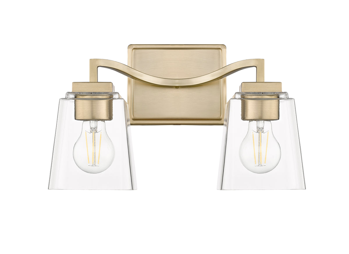 14'' Avenna Modern Gold 2 Light Bath Vanity