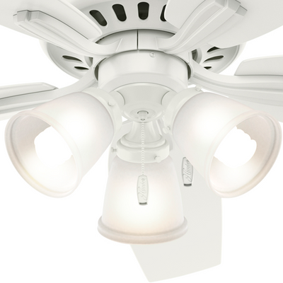 52 inch Newsome Fresh White Ceiling Fan with LED Light Kit and Pull Chain