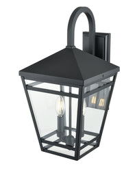 10'' Seager Textured Black 2 Light Wall Sconce