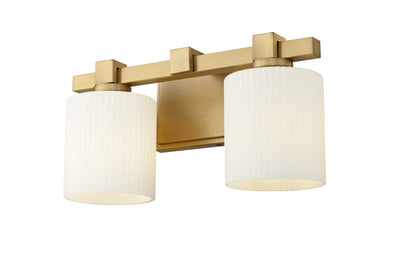 14'' Abelson Vintage Brass 2 Light Bath Vanity