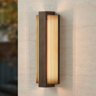 Jubilee 18-inch Forged Bronze 5CCT LED Exterior Wall Sconce
