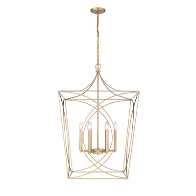 36.1'' Tracy Painted Modern Gold 6 Light Pendant