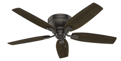 52 inch Kenbridge Noble Bronze Low Profile Ceiling Fan with LED Light Kit and Pull Chain