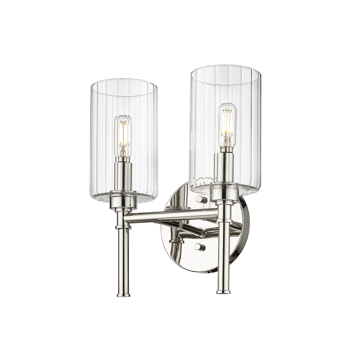 10.5'' Chastine Polished Nickel 2 Light Bath Vanity
