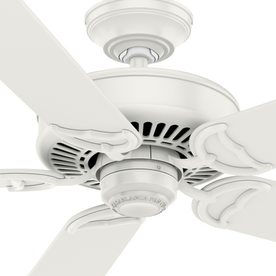 Casablanca 54 inch Panama Fresh White Ceiling Fan and Wall Control