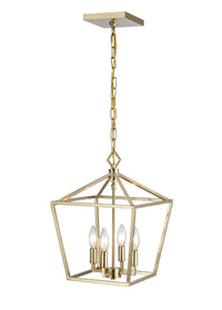 18'' Corona Modern Gold 4 Light Pendant