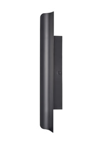 16.14-inch Powder Coated Black Outdoor Wall Sconce