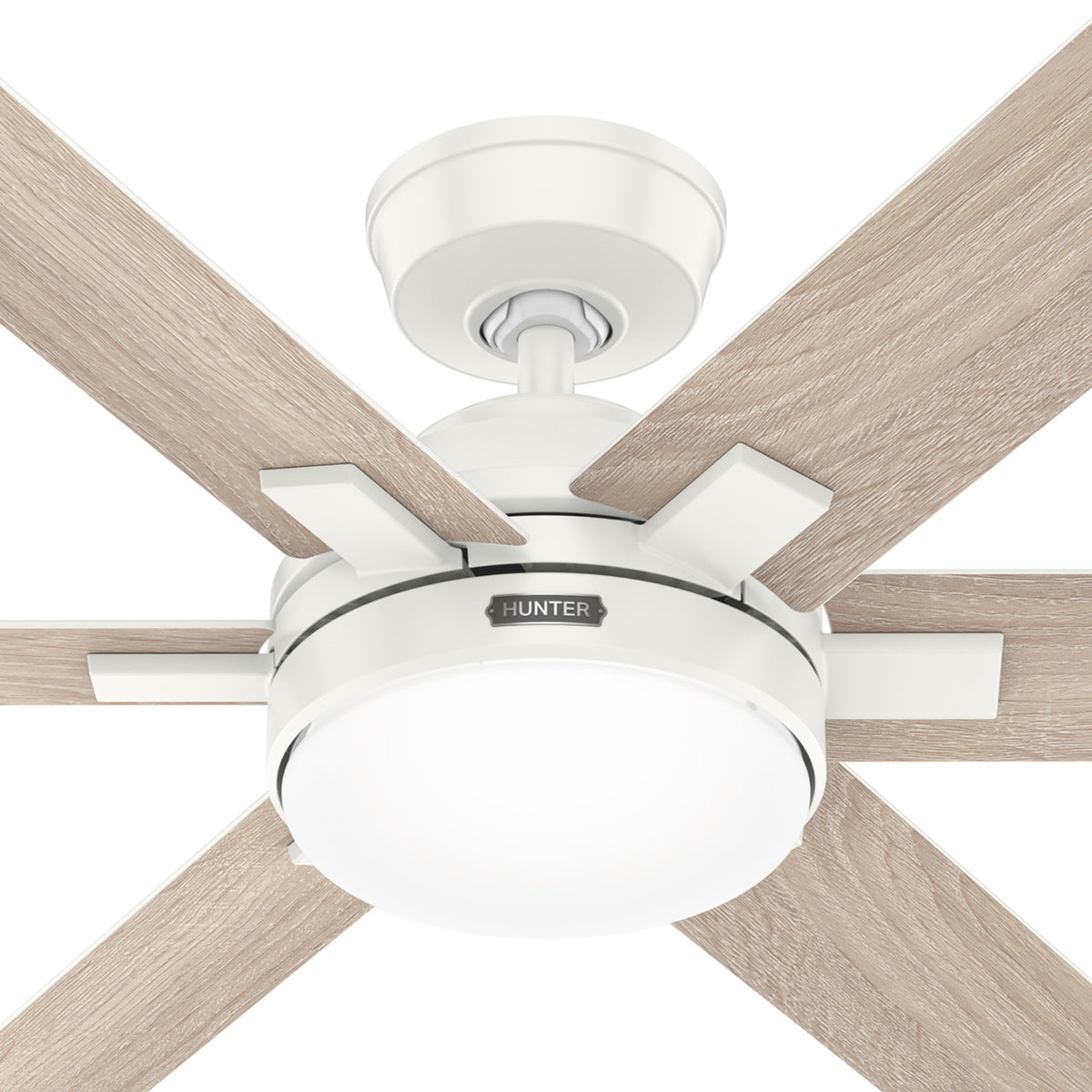 52 inch Georgetown ENERGY STAR® HunterExpress Fresh White Ceiling Fan with LED Light Kit and Handheld Remote