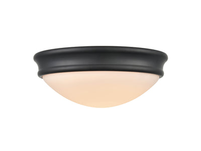 4'' Baumann Matte Black 1 Light Flush Mount