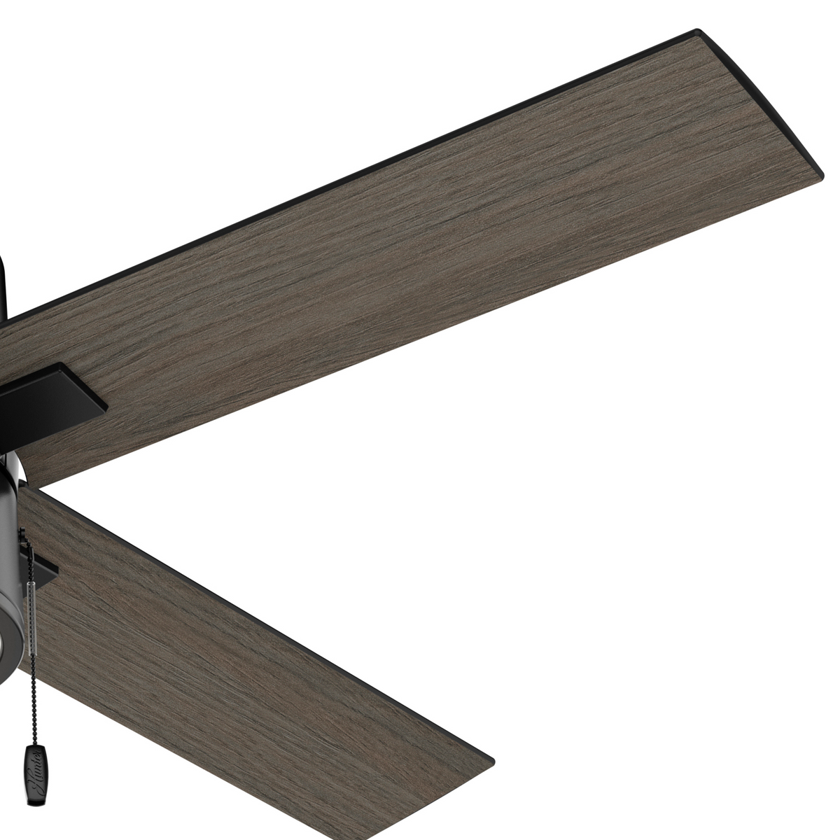 52 inch Beck Matte Black Ceiling Fan with LED Light Kit and Pull Chain