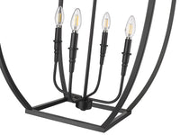 36.87'' Kelsey Matte Black 4 Light Pendant