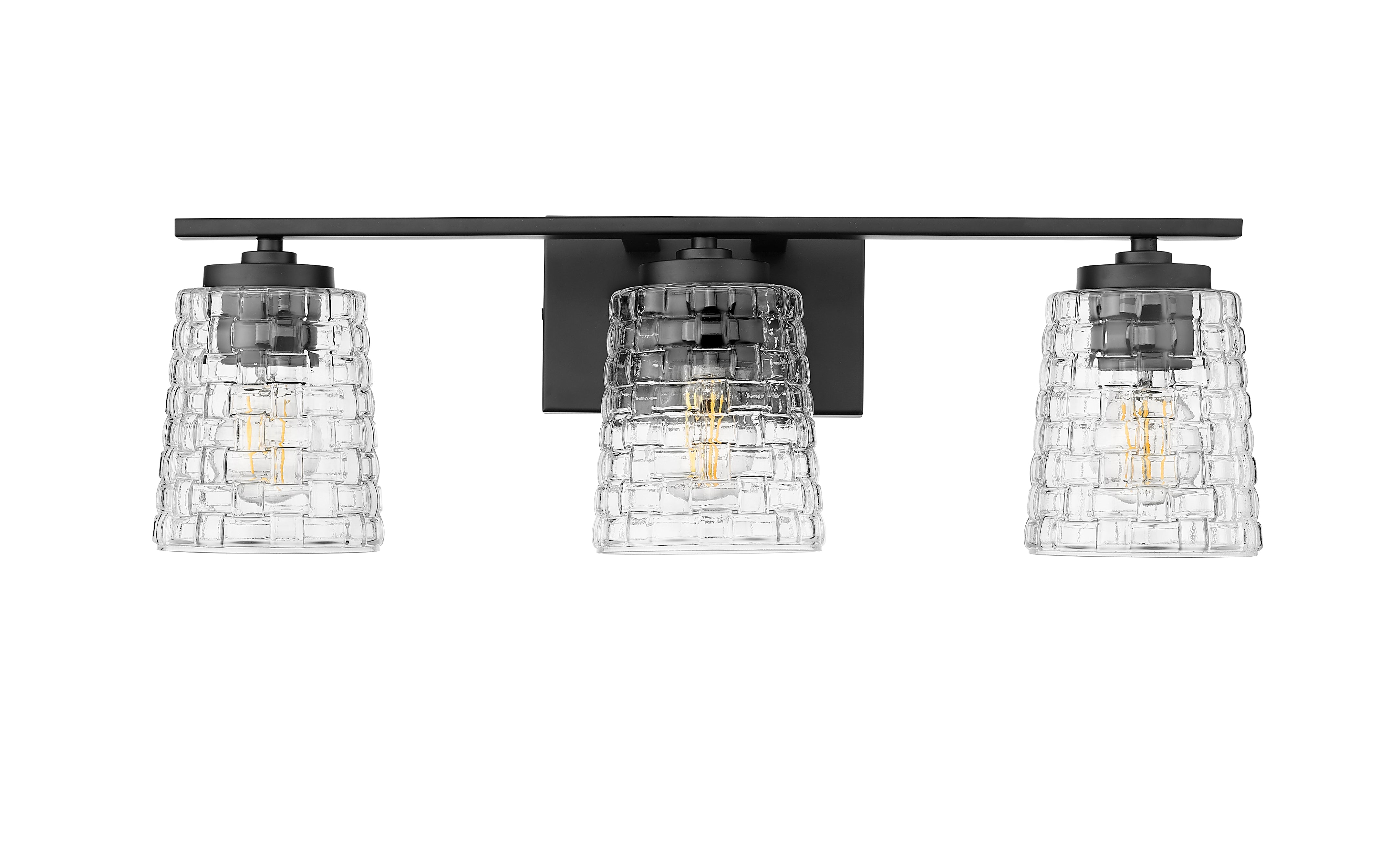 23'' Saben Matte Black 3 Light Bath Vanity