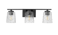 23'' Saben Matte Black 3 Light Bath Vanity