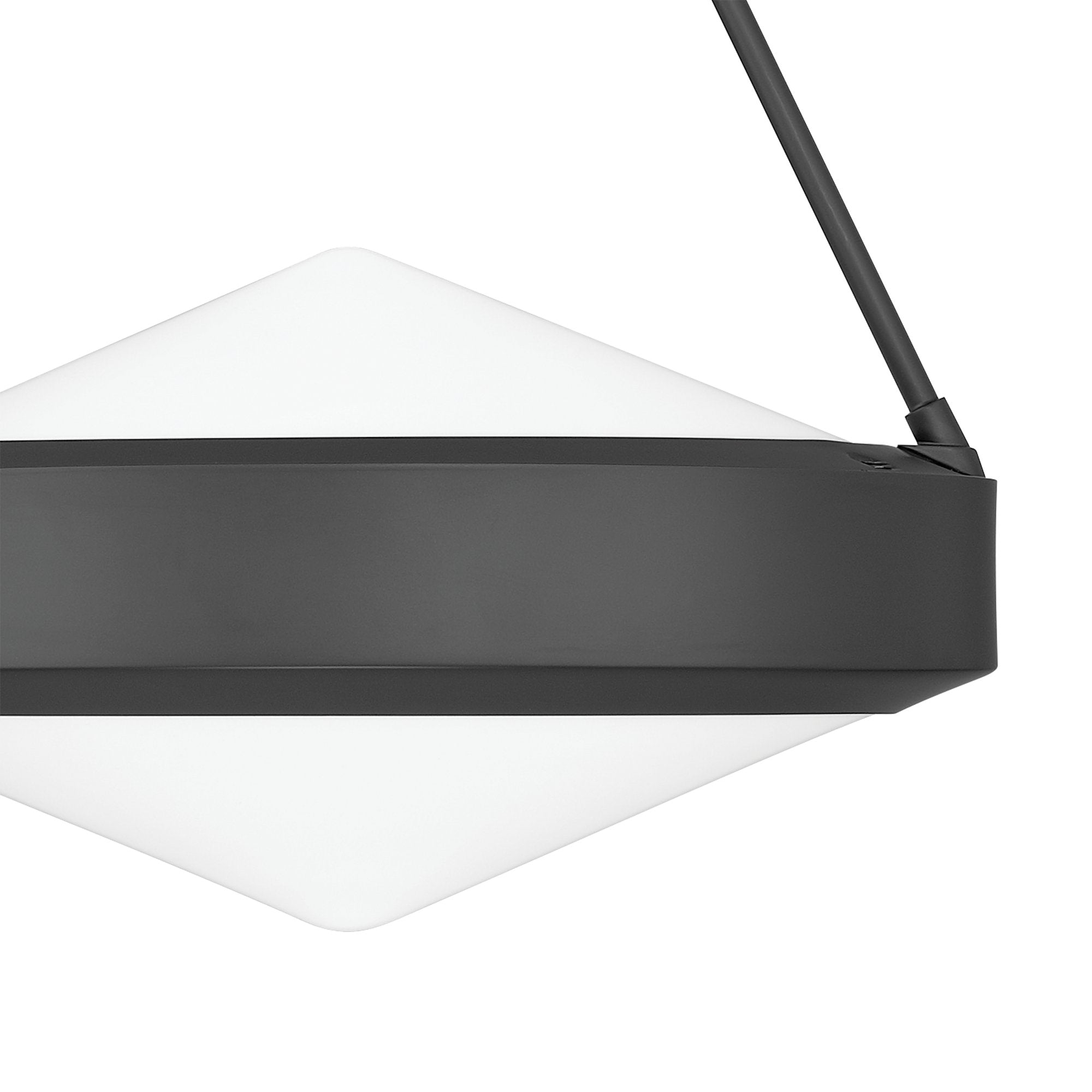 Agate 15-inch 3-light Matte Black Pendant Light with Opal Glass Shade
