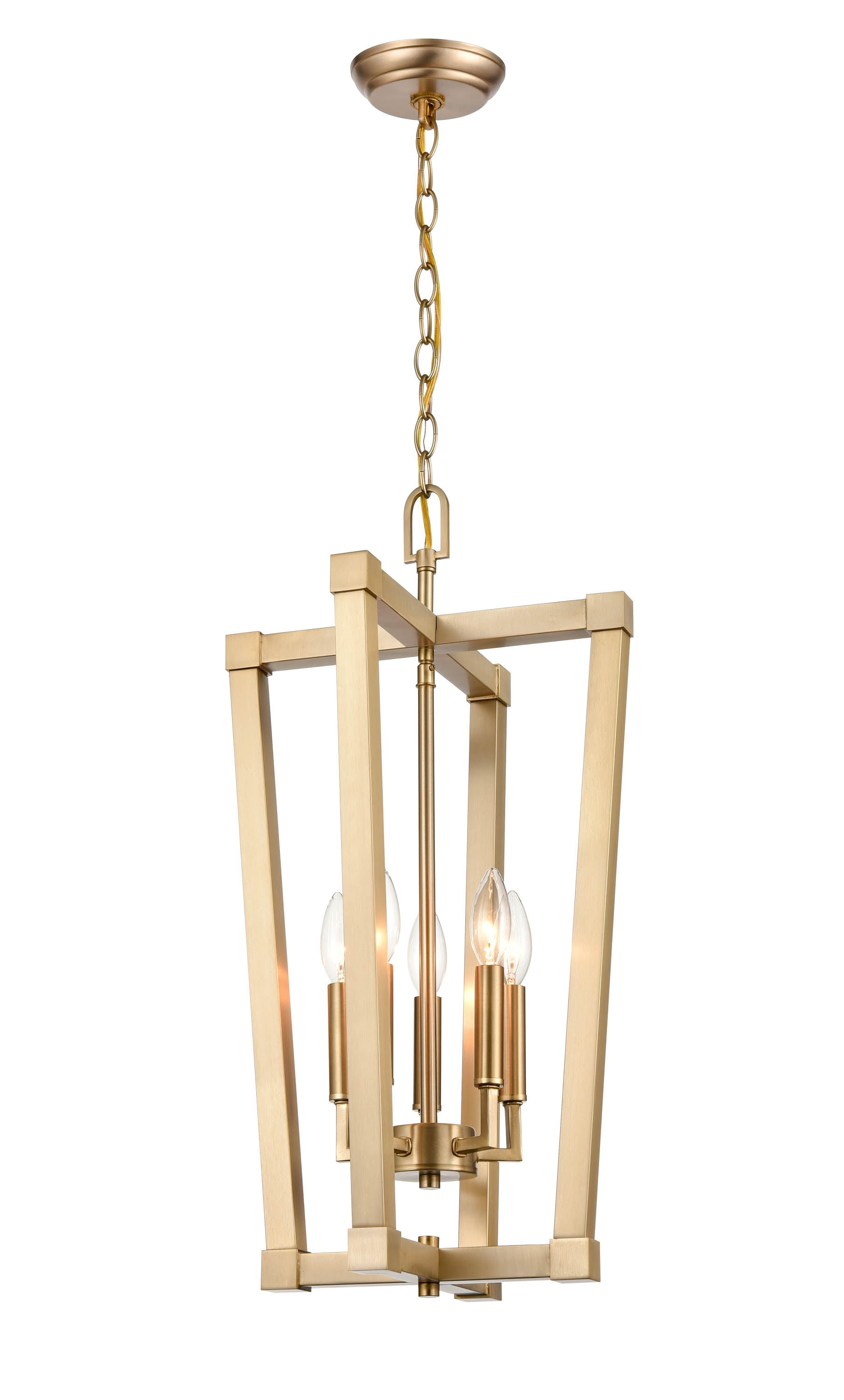 25''  Modern Gold 5 Light Pendant