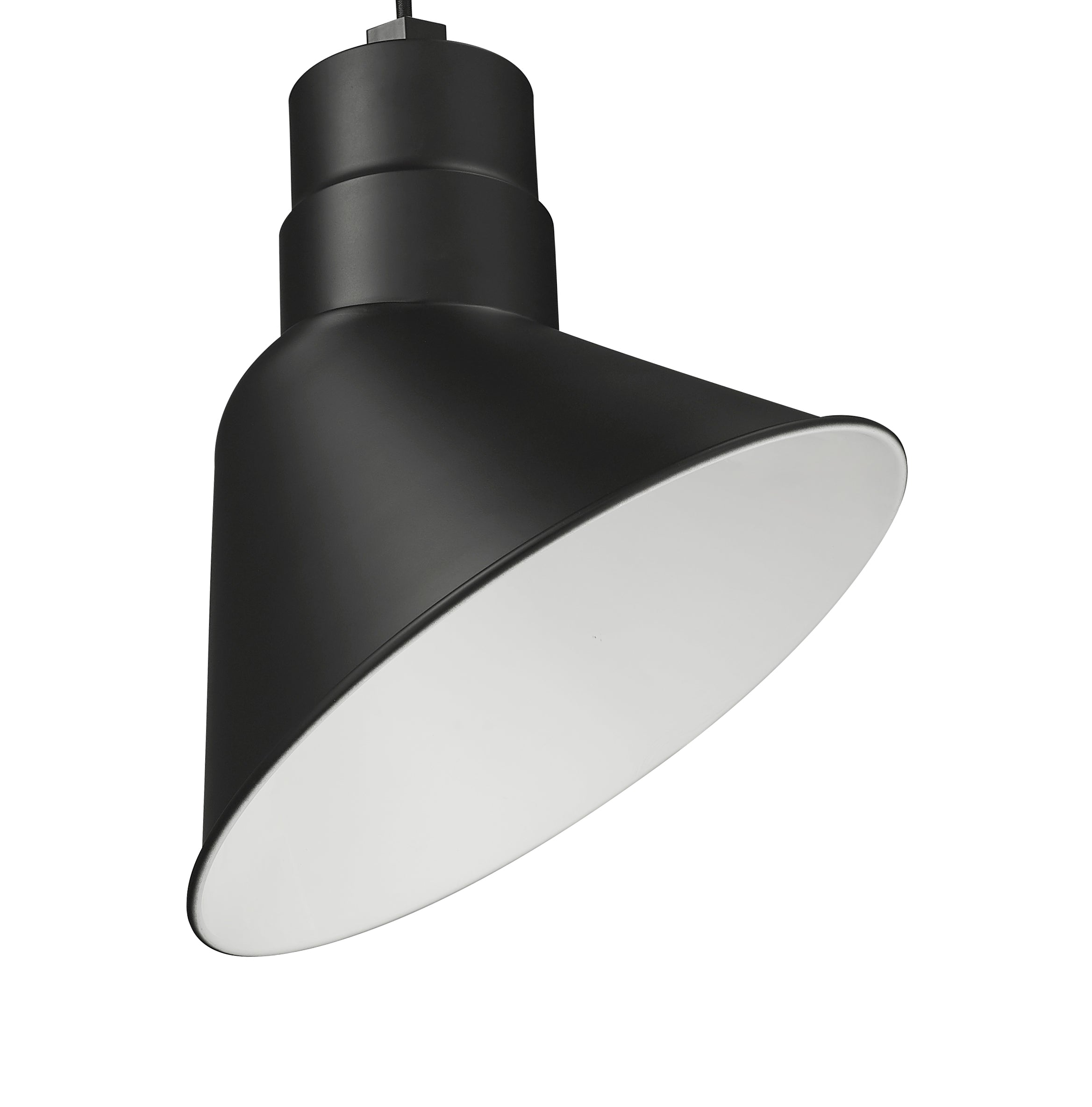 12-inch R Series Satin Black LED Angle Shade
