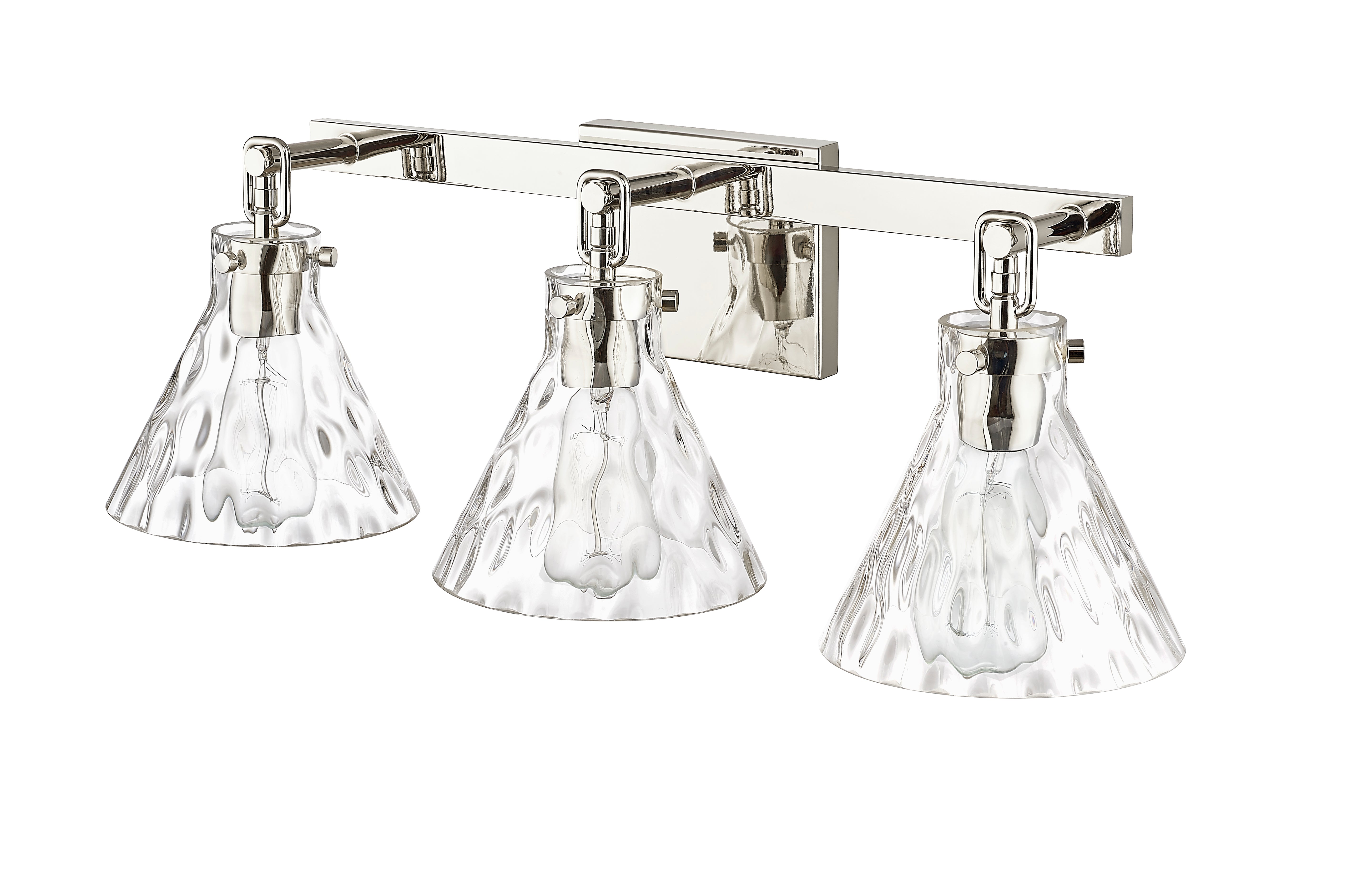 25.5'' Barlon Polished Nickel 3 Light Bath Vanity